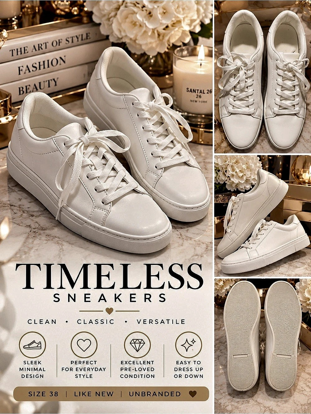 White Sneakers EU 38